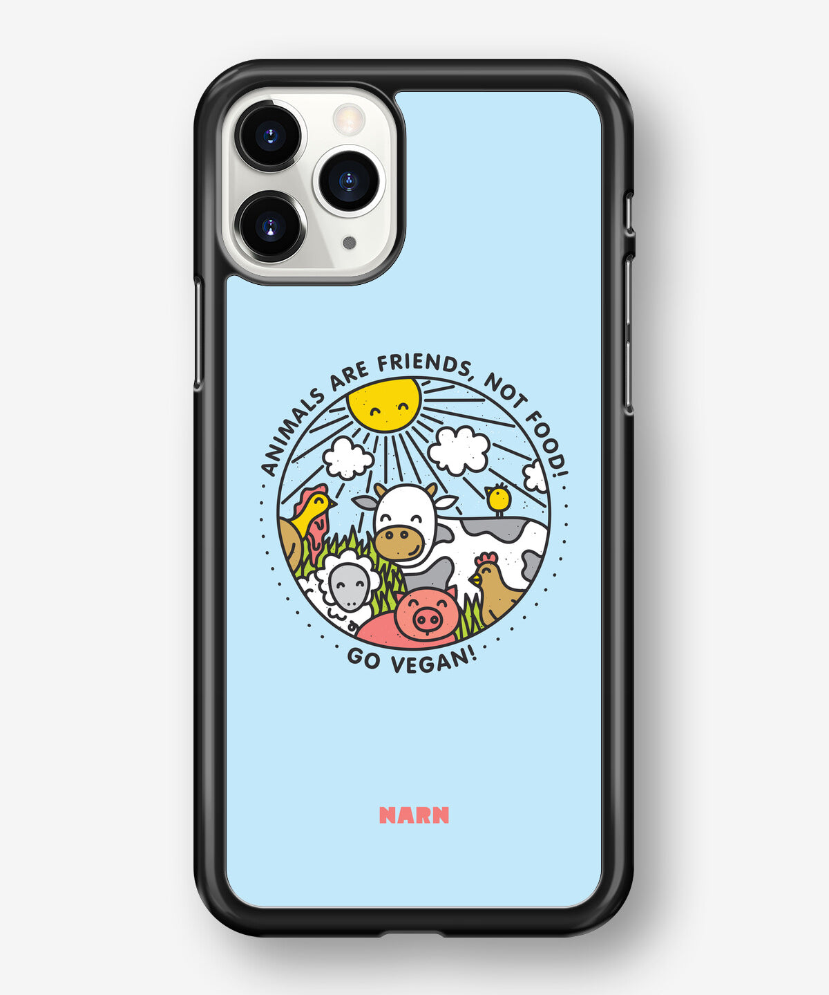iPhone 11 Pro MAX Hard Case – Friends, Not Food - View 1