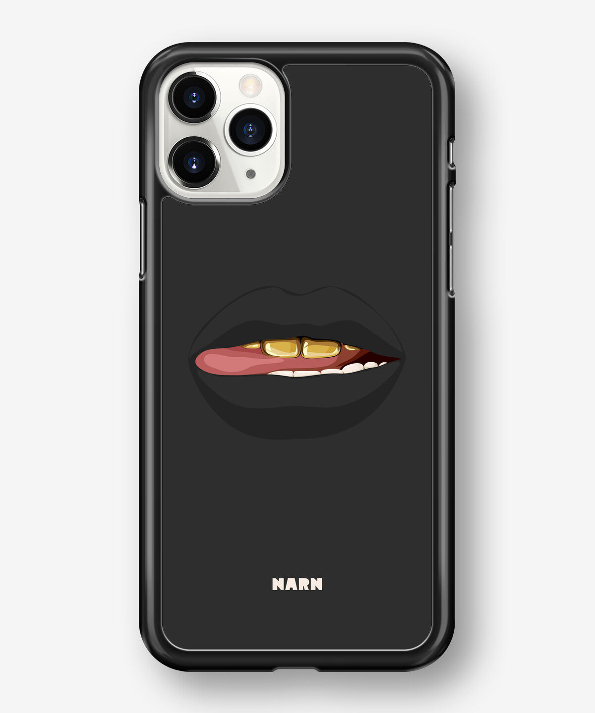 iPhone 11 Pro MAX Hard Case – Golden Lips - View 1