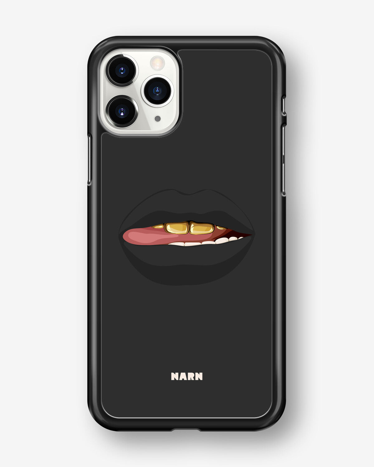iPhone 11 Pro MAX Hard Case – Golden Lips - View 1