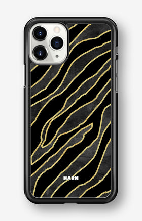 iPhone 11 Pro MAX Hard Case – Golden Zebra - View 1