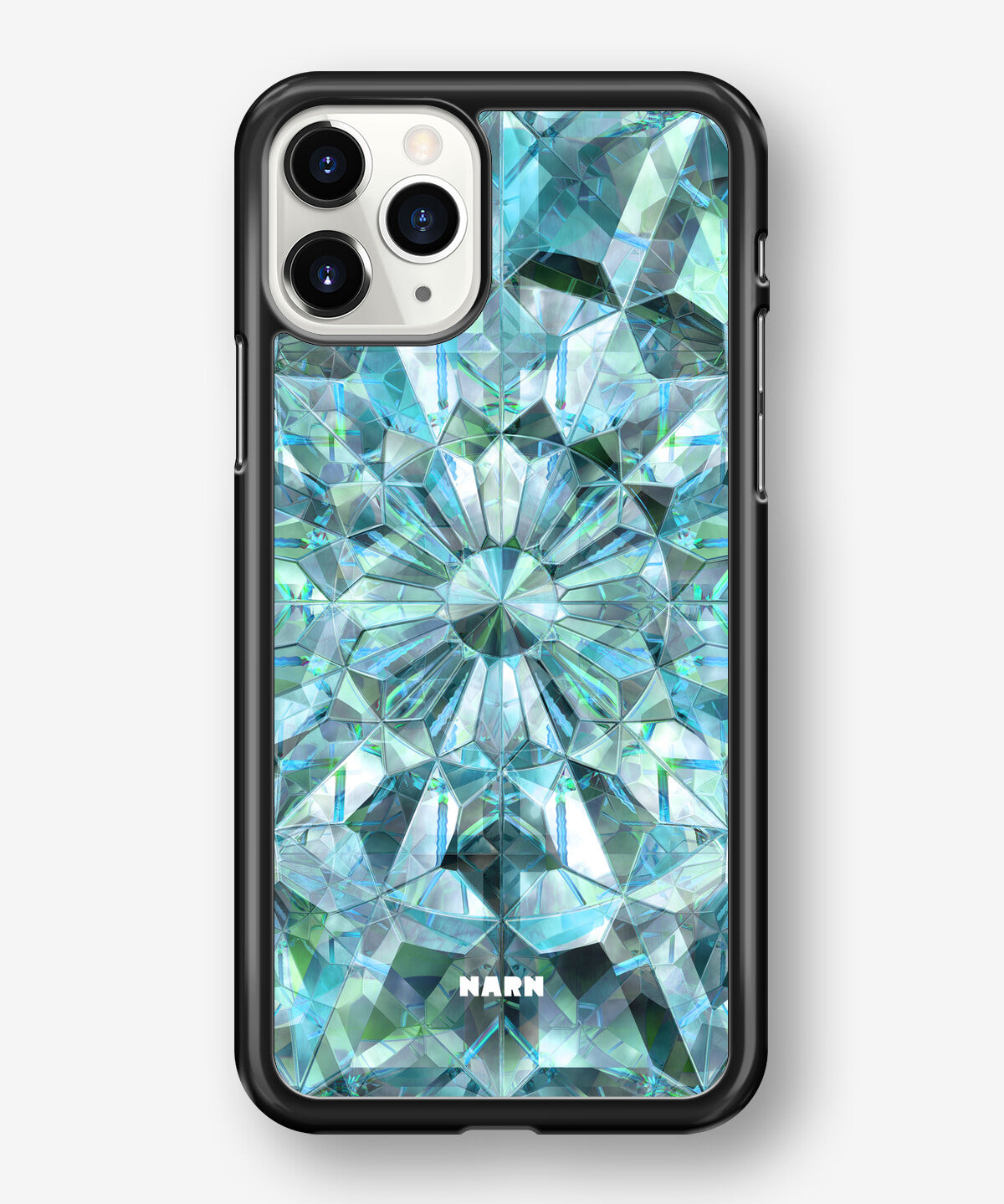 iPhone 11 Pro MAX Hard Case – Green Crystals - View 1