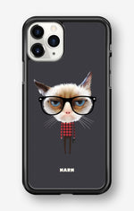 iPhone 11 Pro MAX Hard Case – Hipster Cat - View 1