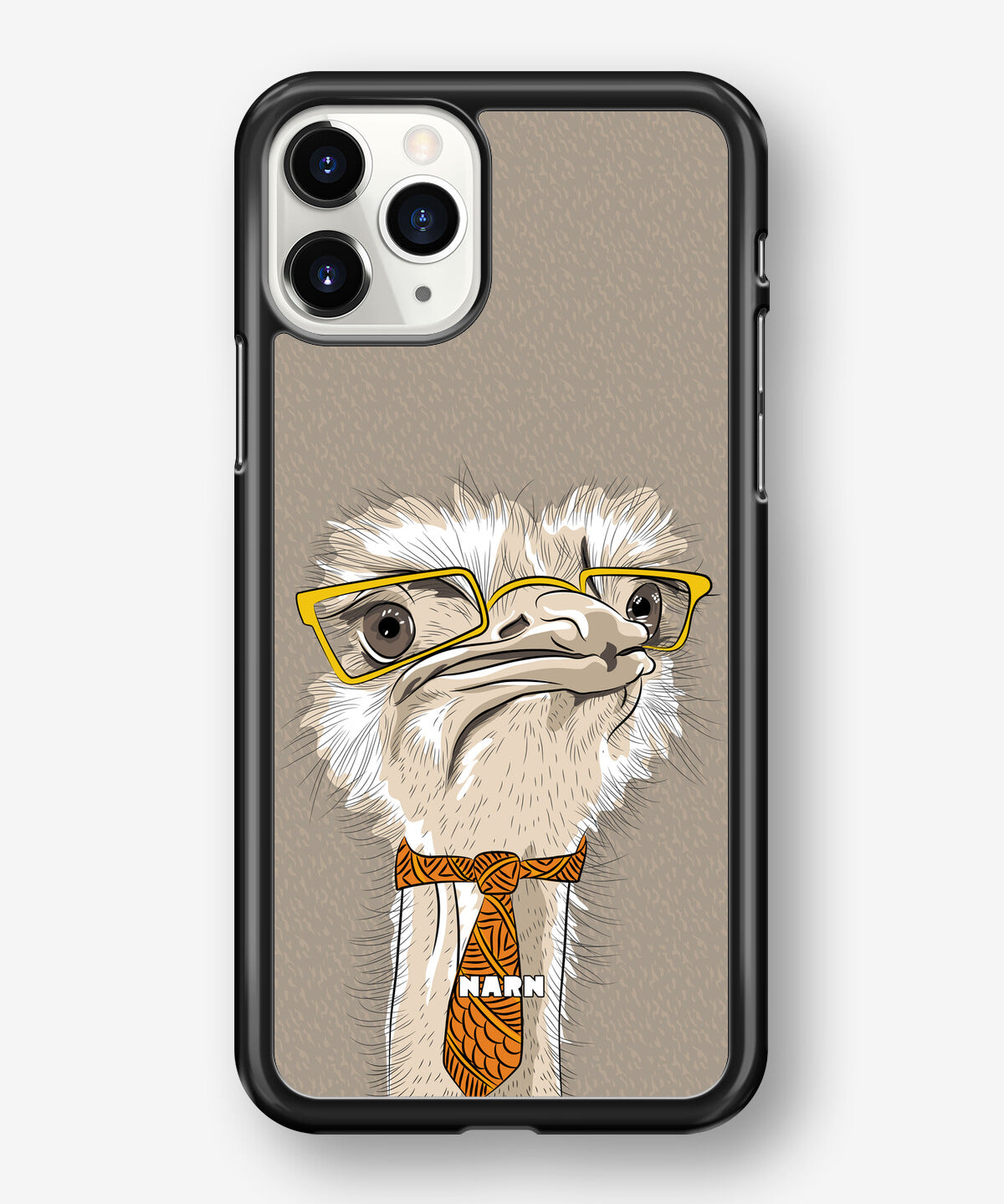 iPhone 11 Pro MAX Hard Case – Hipster Ostrich - View 1