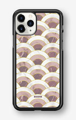 iPhone 11 Pro MAX Hard Case – Pink Marble Waves - View 1