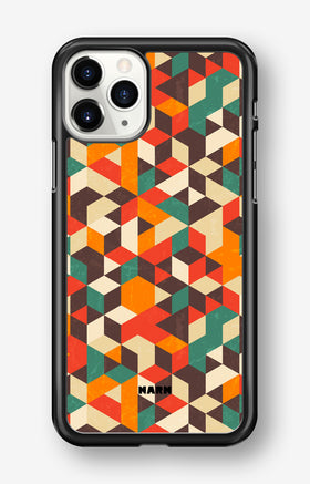 iPhone 11 Pro MAX Hard Case – Retro Geometric - View 1