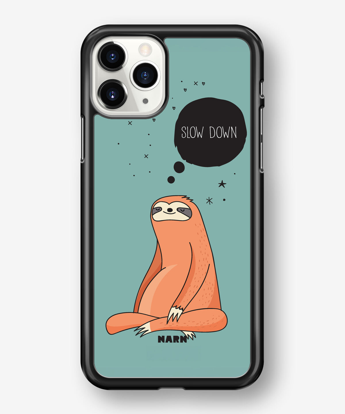 iPhone 11 Pro MAX Hard Case – Slow Down Sloth - View 1