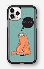 iPhone 11 Pro MAX Hard Case – Slow Down Sloth - View 1