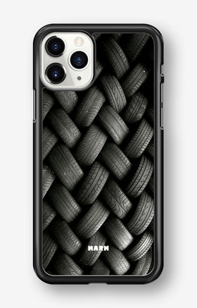 iPhone 11 Pro MAX Hard Case – Tires Wall - View 1