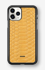 iPhone 11 Pro MAX Hard Case – Yellow Snake - View 1