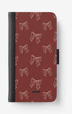 iPhone 11 Pro MAX Wallet Case - Cherry Bows - View 1