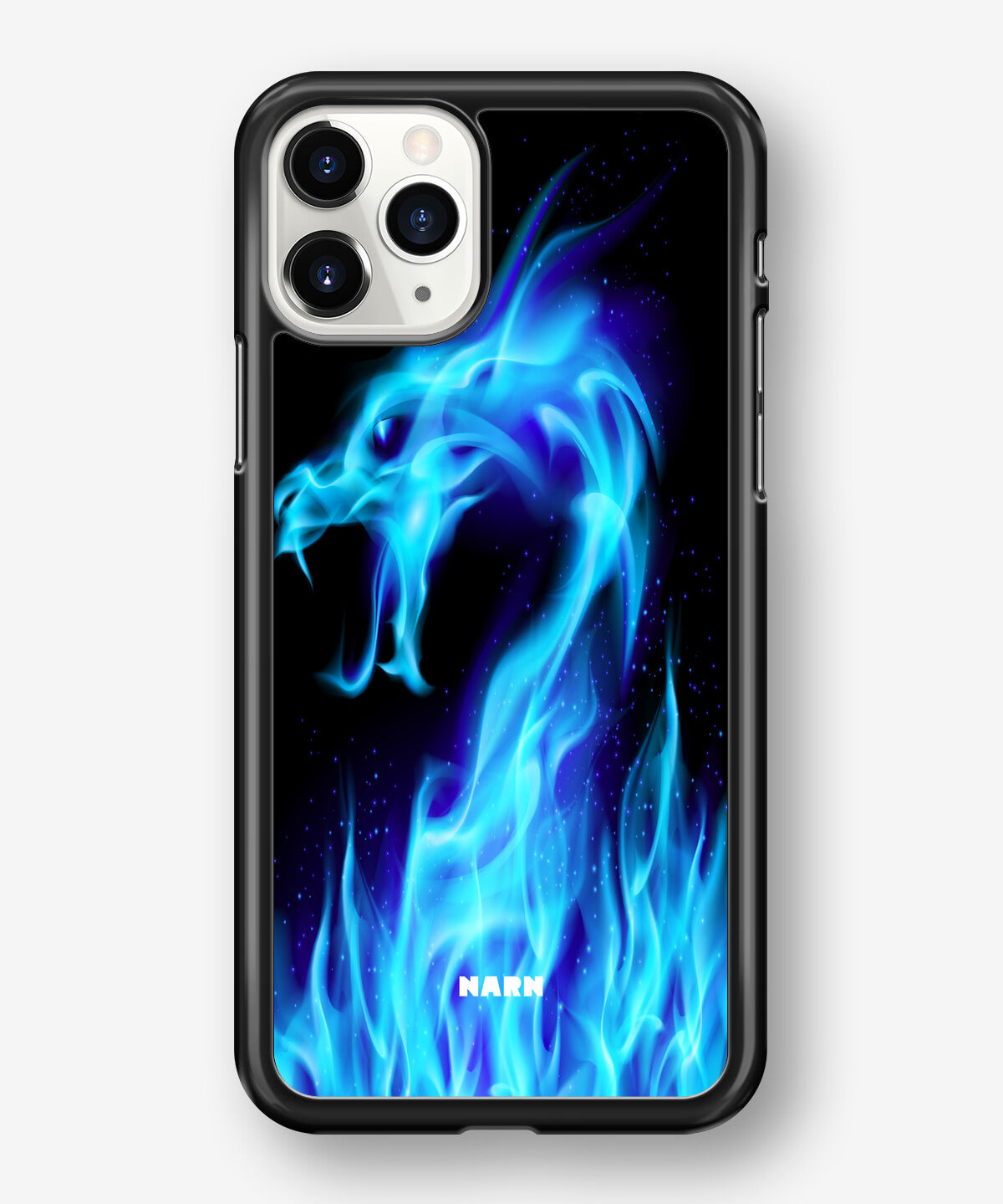 iPhone 11 Pro Hard Case – Blue Flames Dragon - View 1