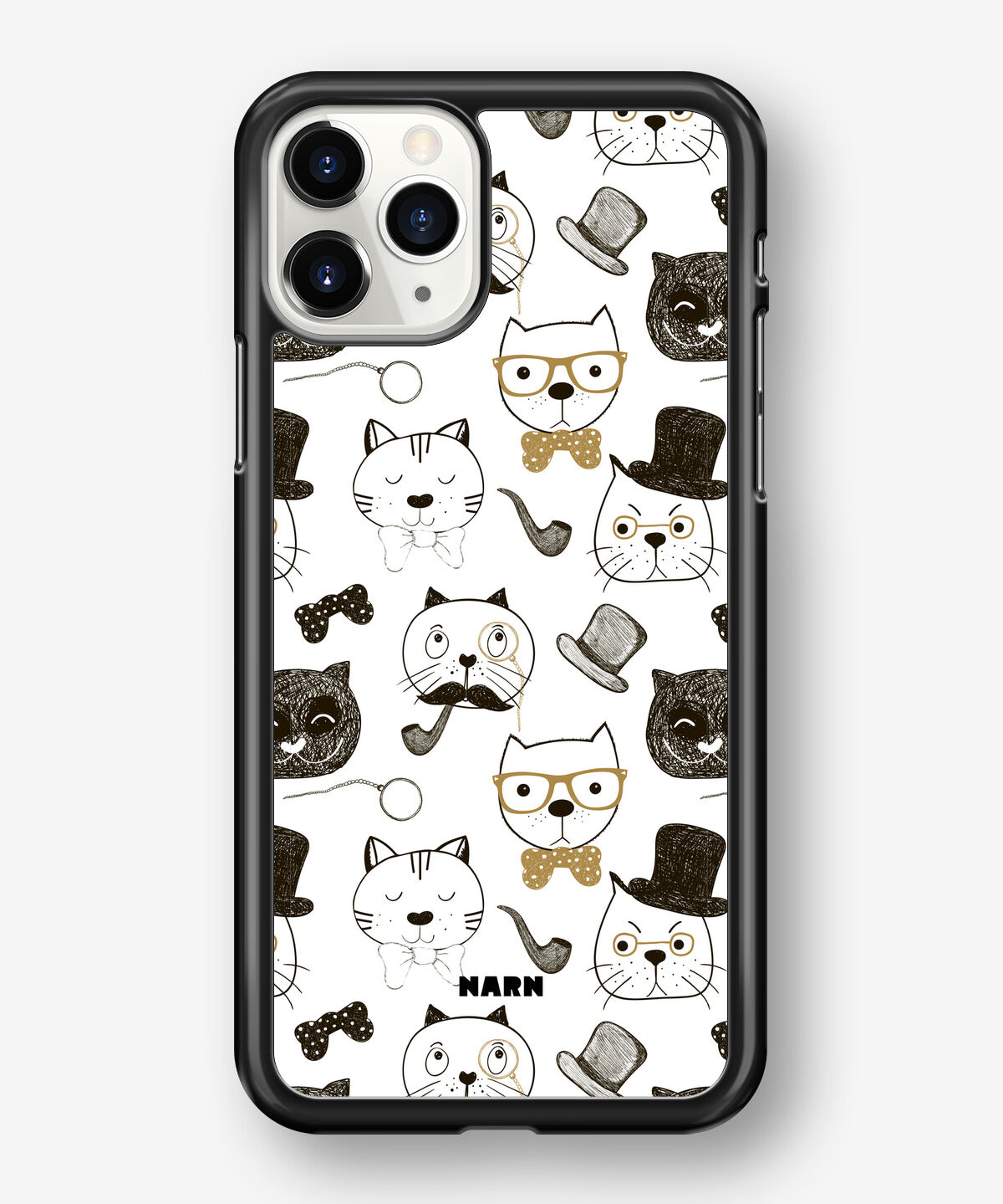 iPhone 11 Pro Hard Case – Cartoon Cats - View 1