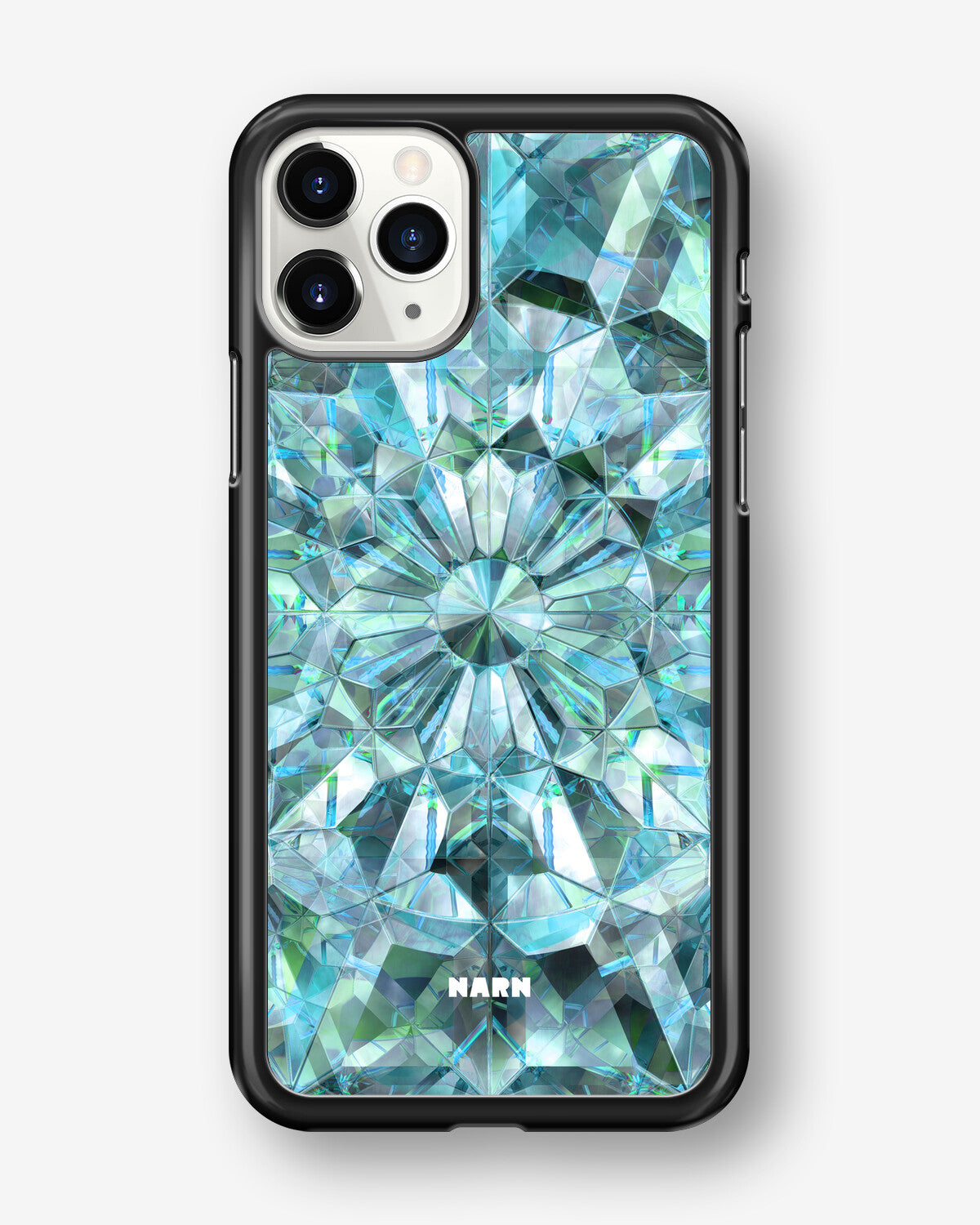iPhone 11 Pro Hard Case – Green Crystals - View 1