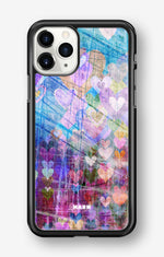 iPhone 11 Pro Hard Case – Purple Hearts - View 1