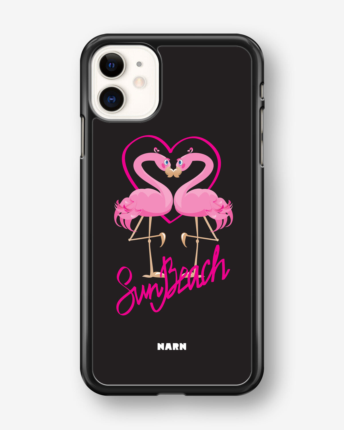 iPhone 11 Hard Case – Beach Flamingo - View 1