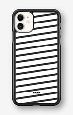 iPhone 11 Hard Case – Black Stripes - View 1