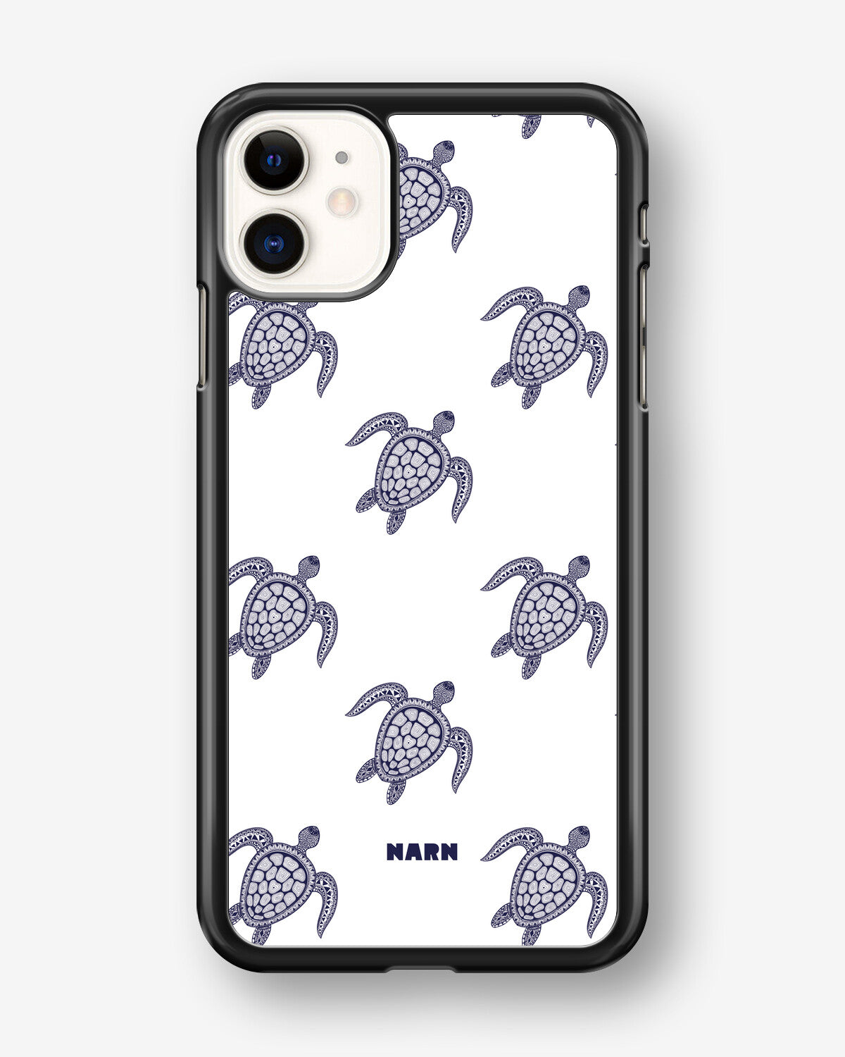 iPhone 11 Hard Case – Blue Turtles - View 1