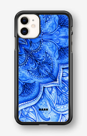 iPhone 11 Hard Case – Blue Vintage - View 1