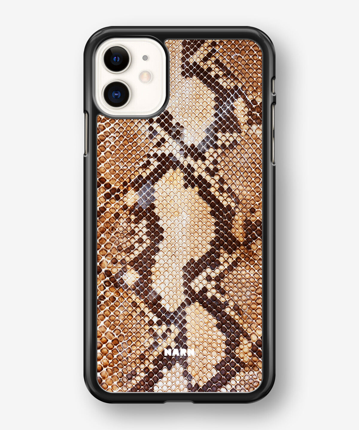 iPhone 11 Hard Case – Brown Snakeskin - View 1