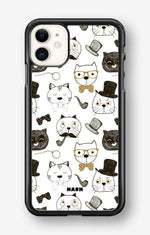 iPhone 11 Hard Case – Cartoon Cats - View 1