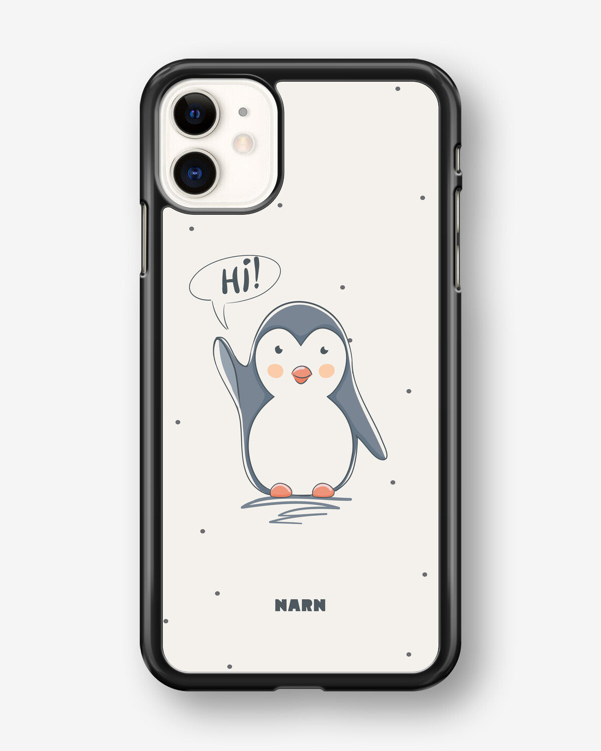iPhone 11 Hard Case – Cute Penguin - View 1