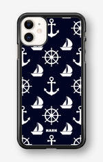 iPhone 11 Hard Case – Deep Blue Voyage - View 1