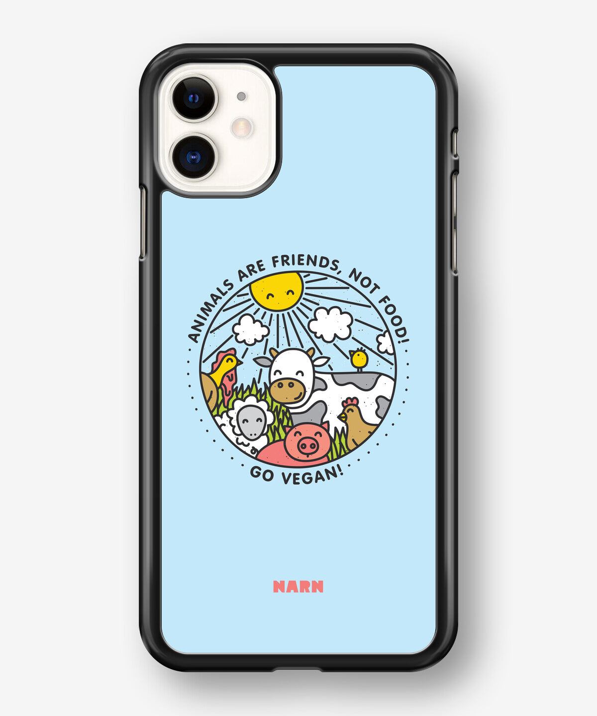 iPhone 11 Hard Case – Friends, Not Food - View 1