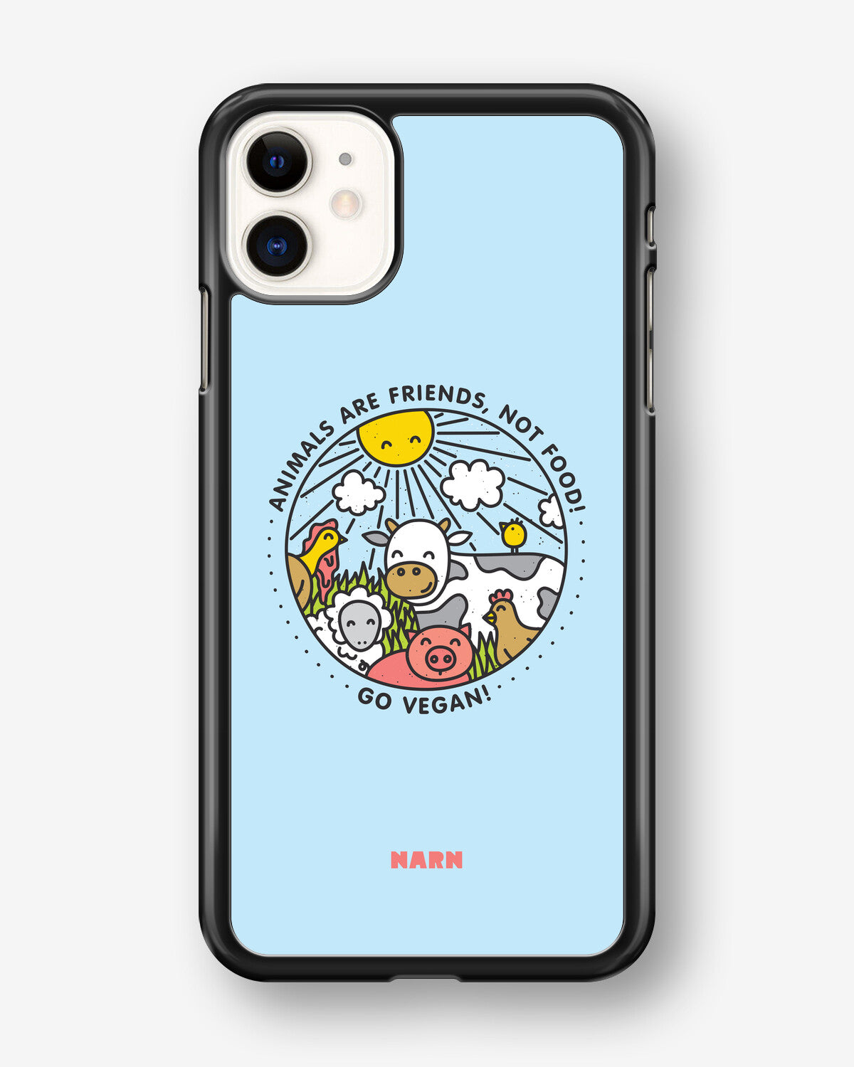 iPhone 11 Hard Case – Friends, Not Food - View 1