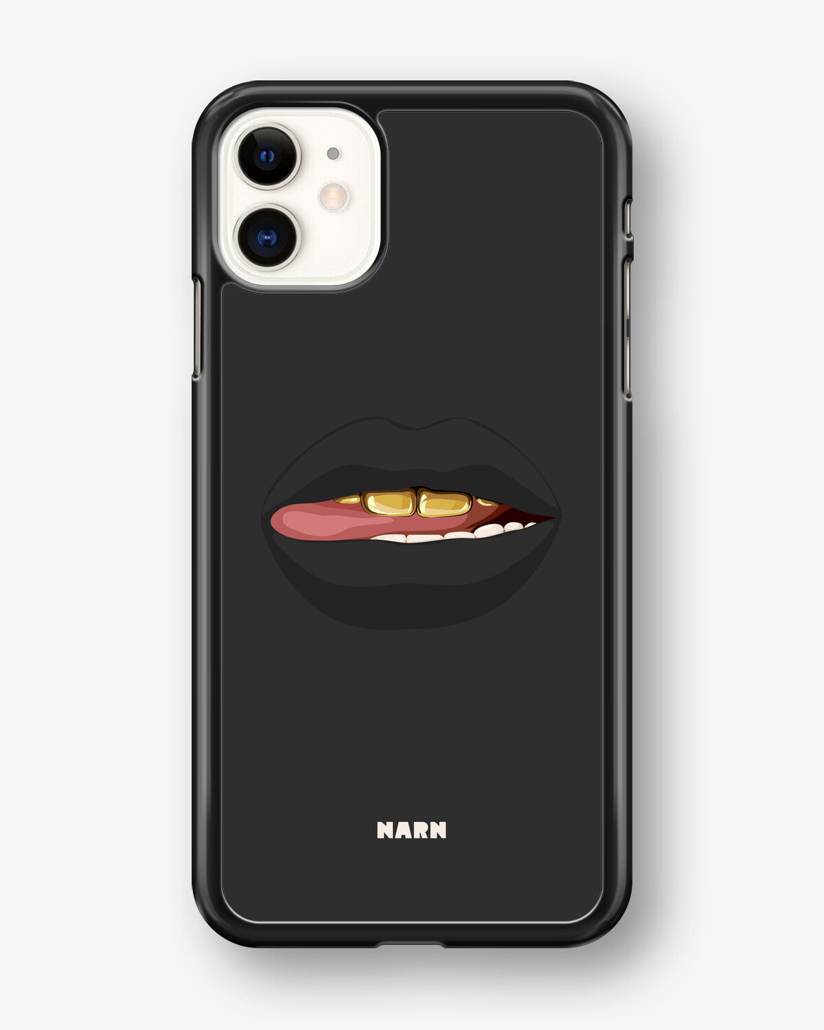 iPhone 11 Hard Case – Golden Lips - View 1