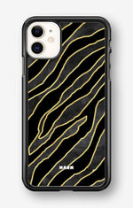 iPhone 11 Hard Case – Golden Zebra - View 1