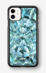 iPhone 11 Hard Case – Green Crystals - View 1