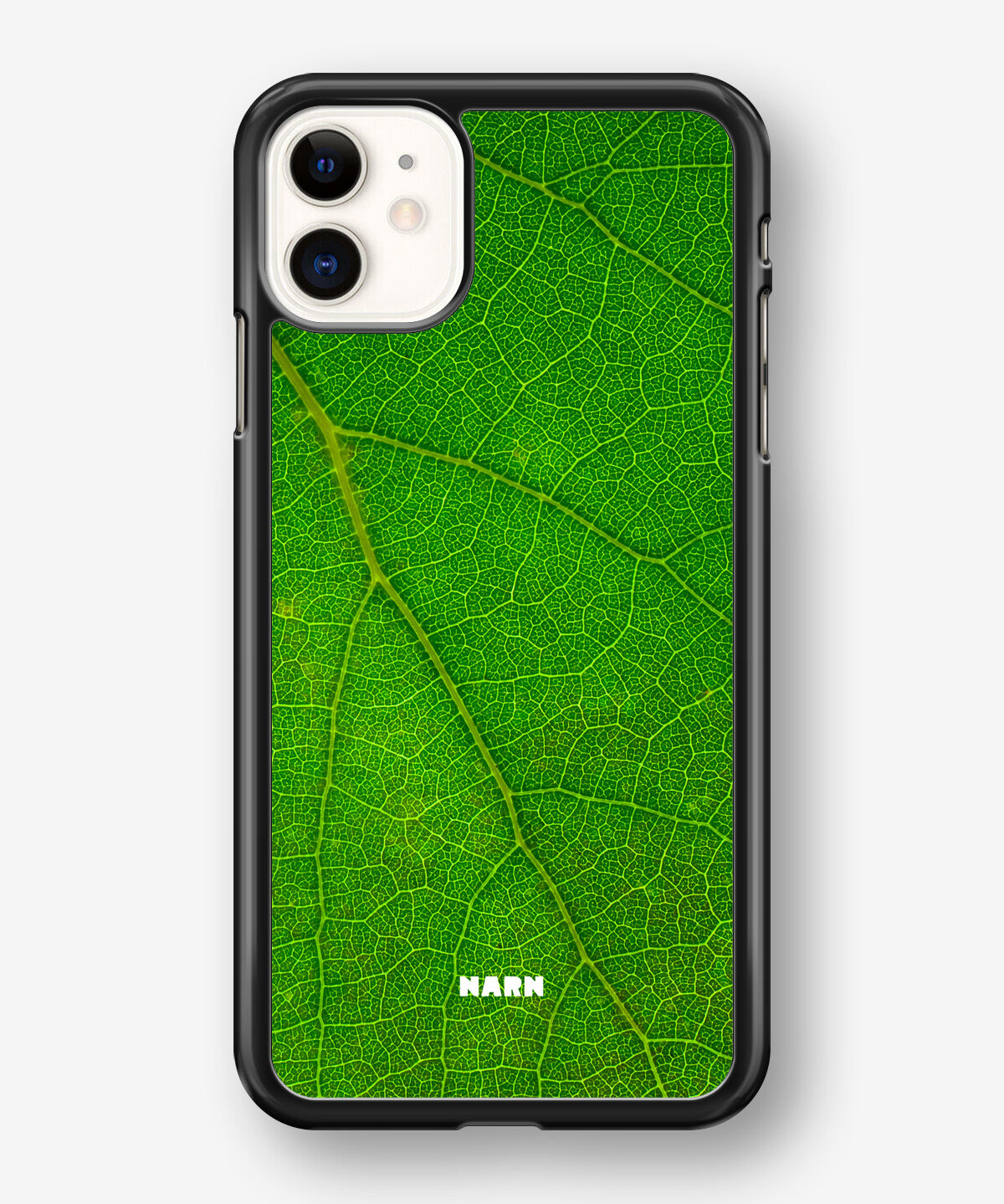 iPhone 11 Hard Case – Green Leafy - View 1