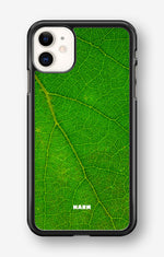 iPhone 11 Hard Case – Green Leafy - View 1