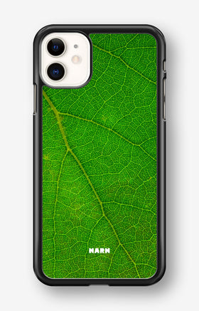 iPhone 11 Hard Case – Green Leafy - View 1