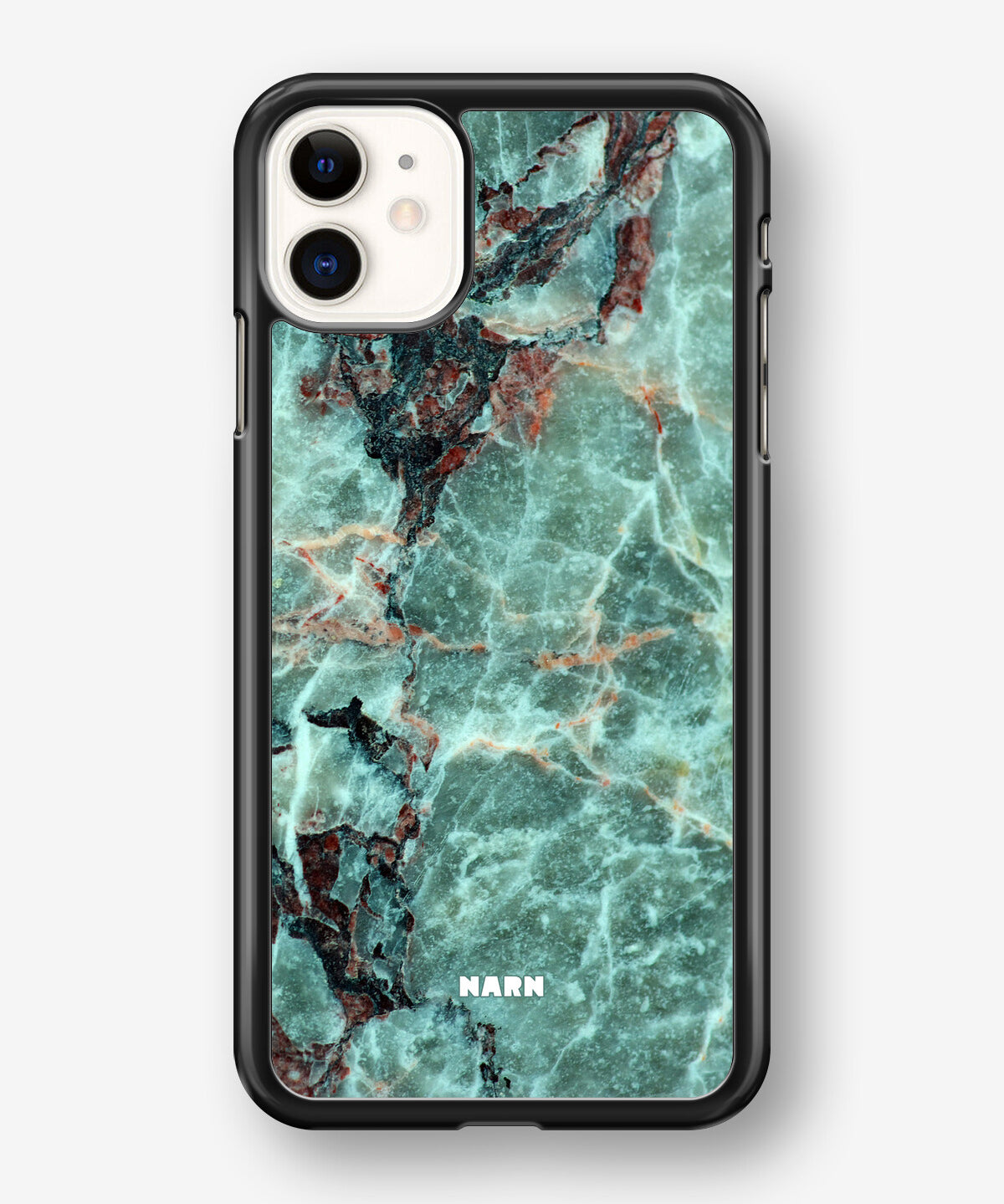 iPhone 11 Hard Case – Green Marble - View 1