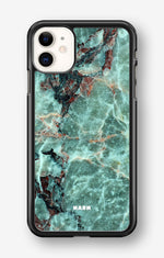 iPhone 11 Hard Case – Green Marble - View 1