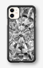 iPhone 11 Hard Case – Grey Crystals - View 1
