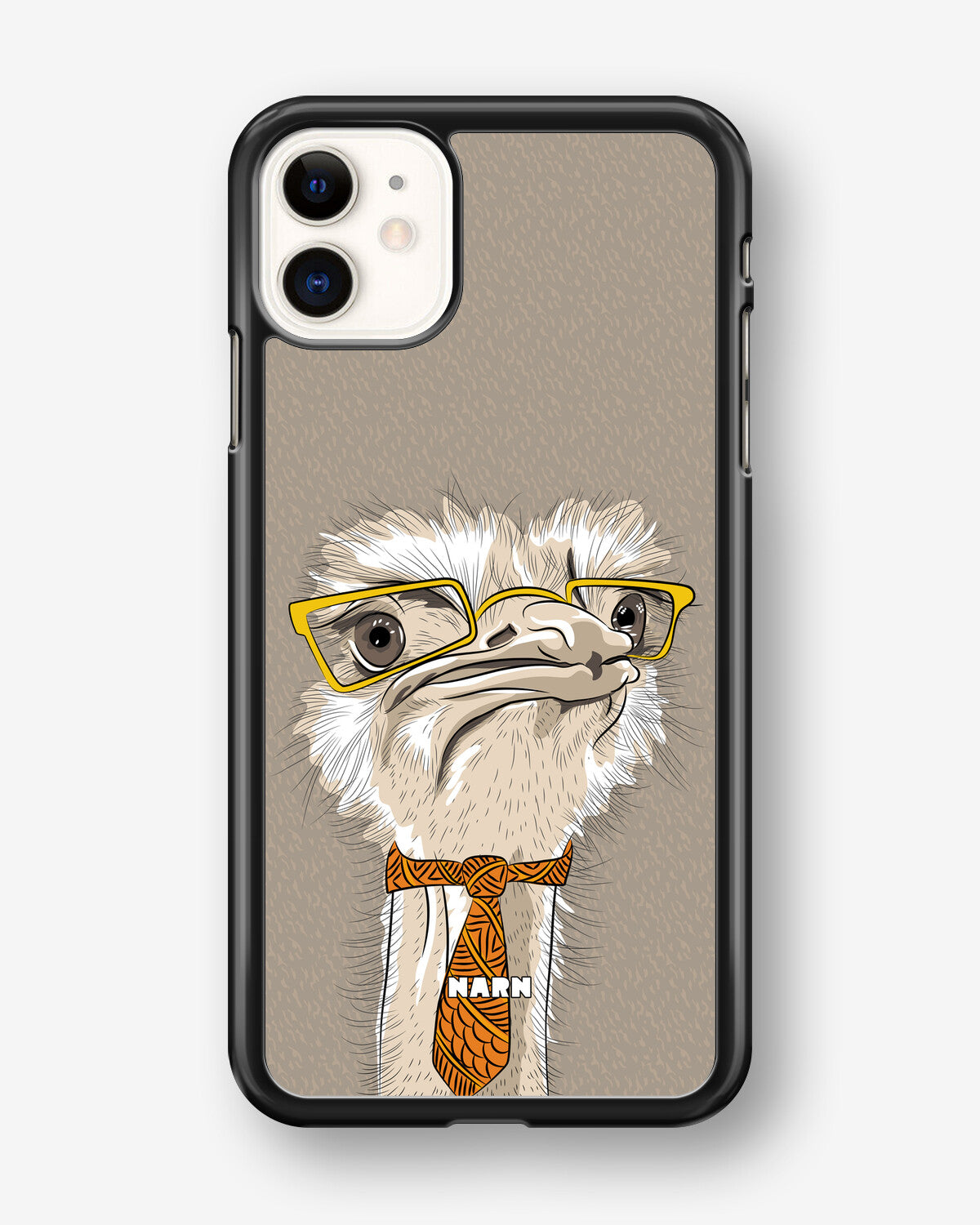 iPhone 11 Hard Case – Hipster Ostrich - View 1