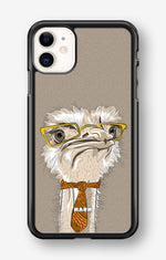 iPhone 11 Hard Case – Hipster Ostrich - View 1