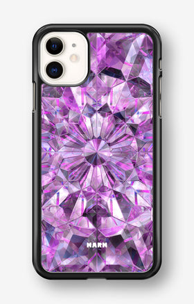 iPhone 11 Hard Case – Lavender Crystals - View 1