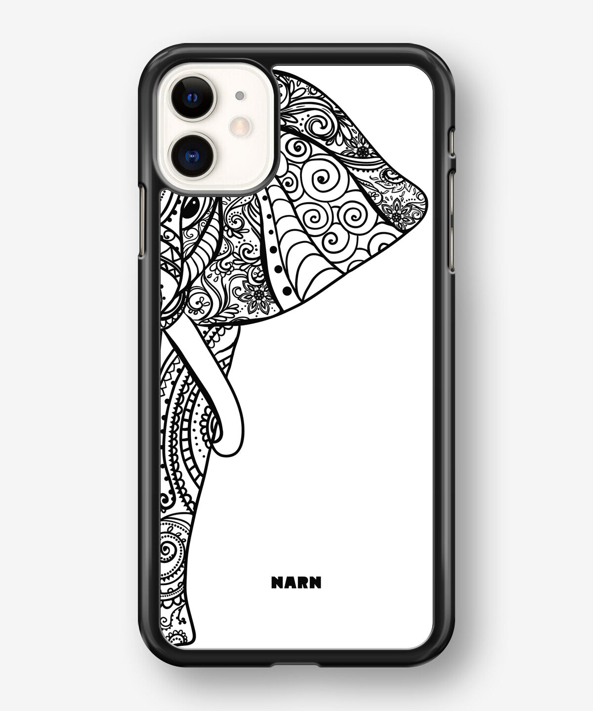 iPhone 11 Hard Case – Mandala Elephant - View 1