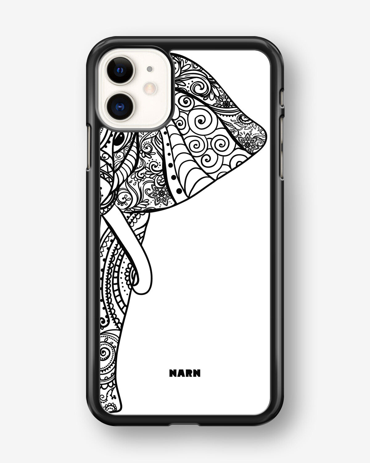 iPhone 11 Hard Case – Mandala Elephant - View 1