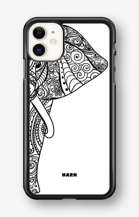iPhone 11 Hard Case – Mandala Elephant - View 1