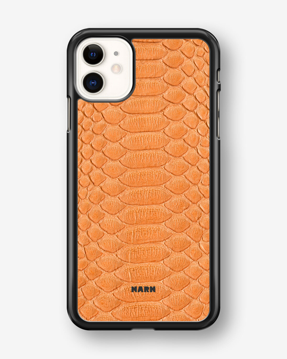 iPhone 11 Hard Case – Orange Snake - View 1