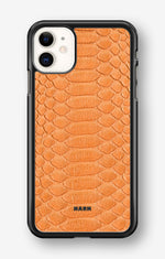 iPhone 11 Hard Case – Orange Snake - View 1