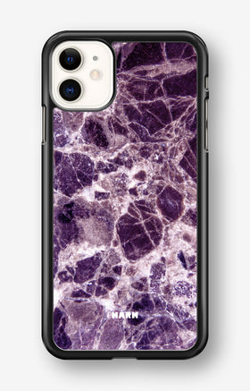 iPhone 11 Hard Case – Purple Marble - View 1