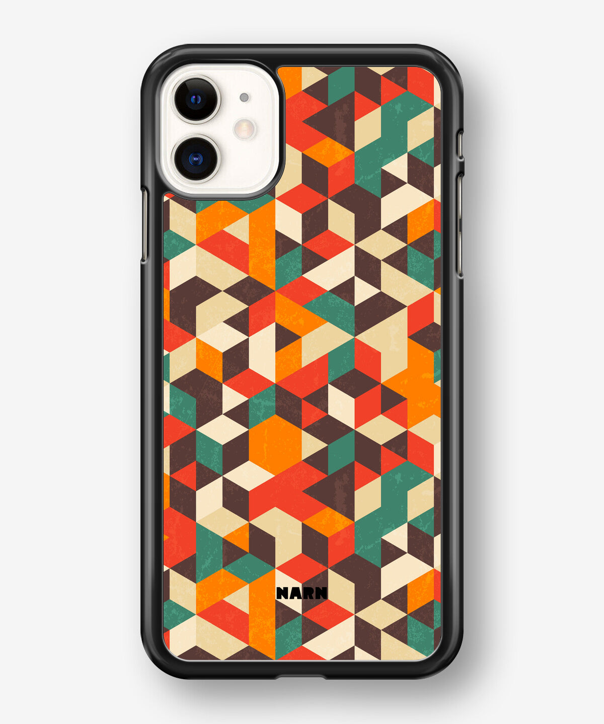 iPhone 11 Hard Case – Retro Geometric - View 1