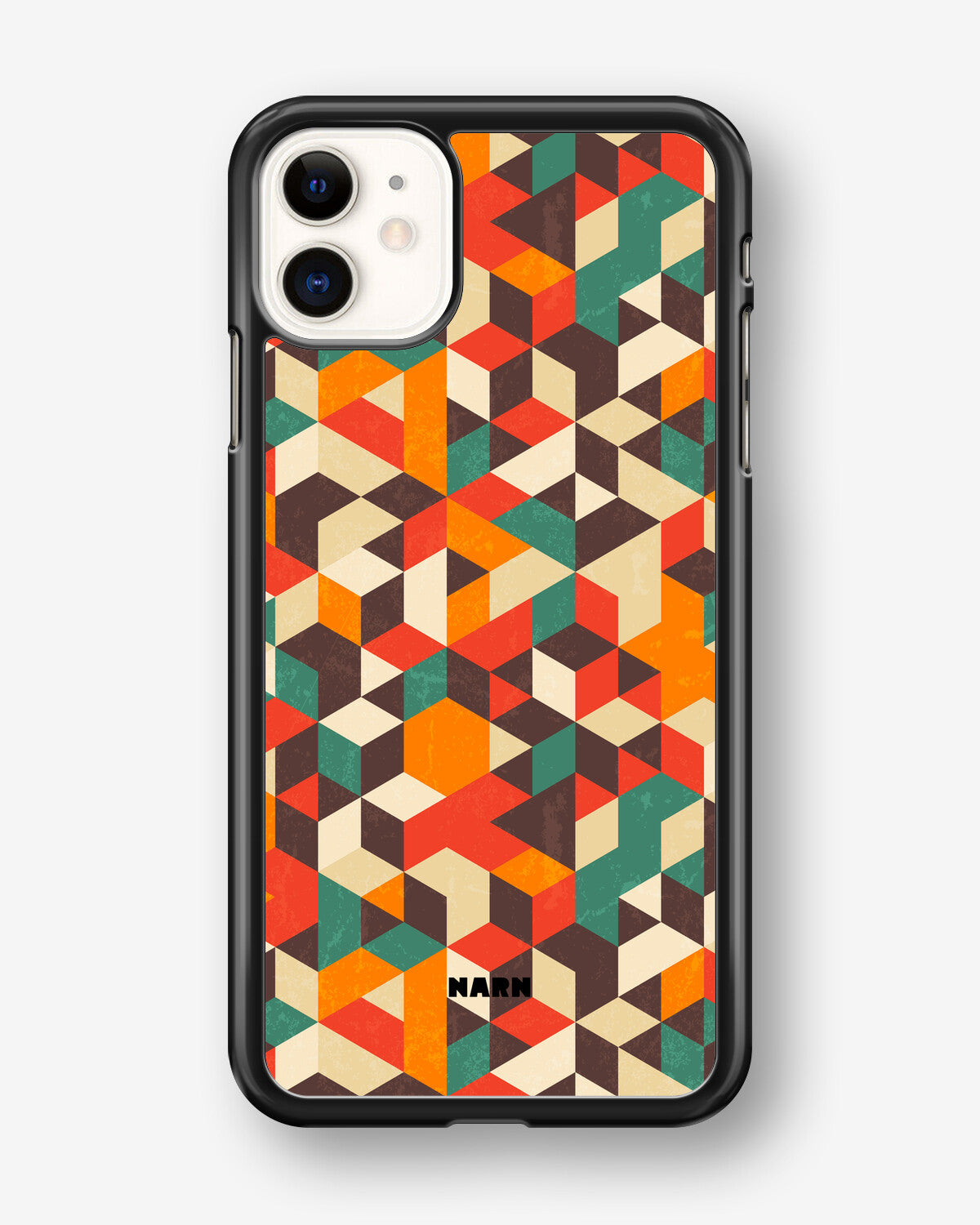 iPhone 11 Hard Case – Retro Geometric - View 1