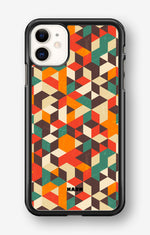 iPhone 11 Hard Case – Retro Geometric - View 1