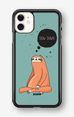 iPhone 11 Hard Case – Slow Down Sloth - View 1
